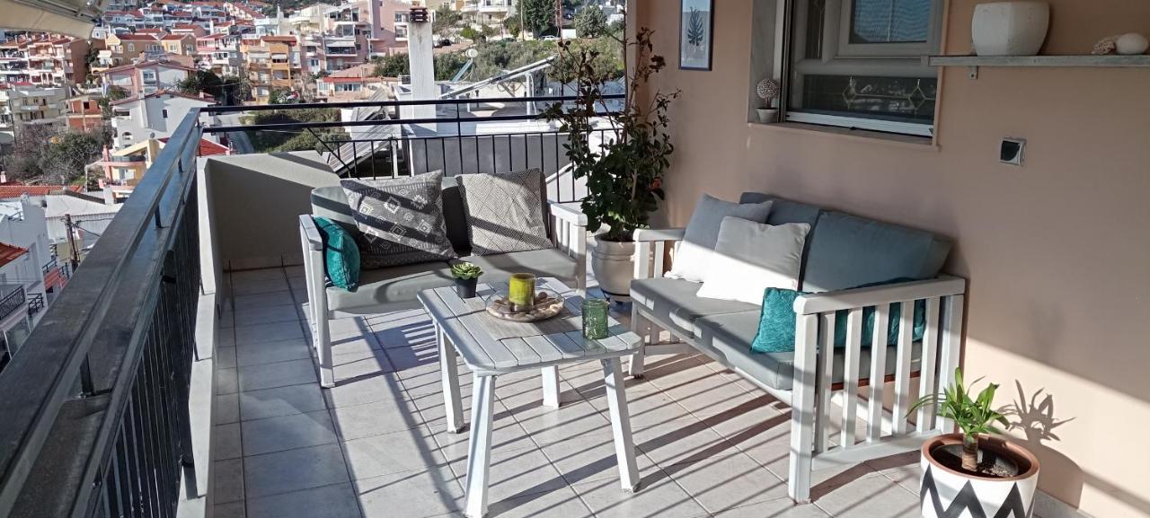 Sea Aura Apartment Kavala Bagian luar foto