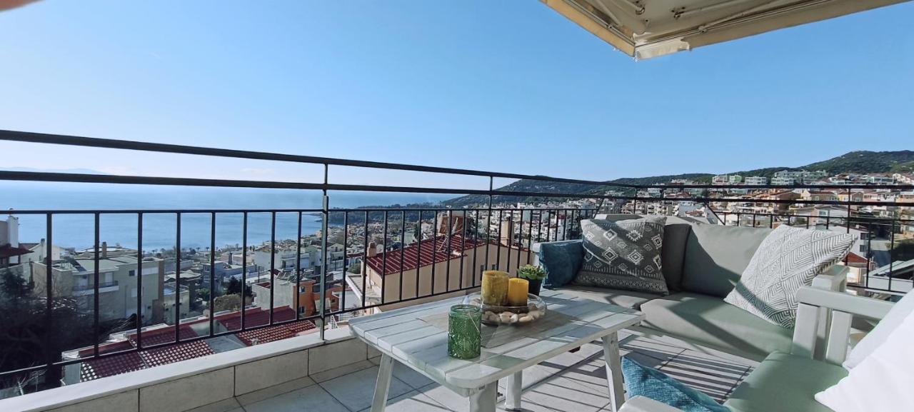 Sea Aura Apartment Kavala Bagian luar foto